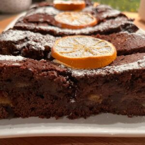 Gâteau chocolat oranges de la maison d'hôtes La Closerie Saint-Vincent Amboise